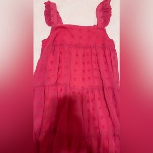 Hot pink flowy dress